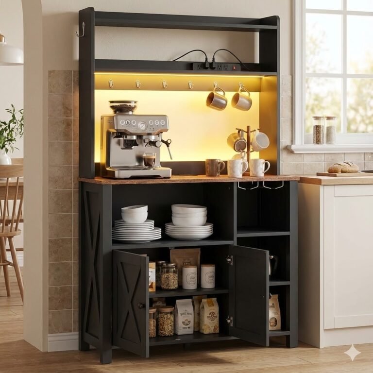 7 Incredible Features of the Itaar Farmhouse Coffee Bar Cabinet for Your Kitchen 2 Coffee Bar Cabinet